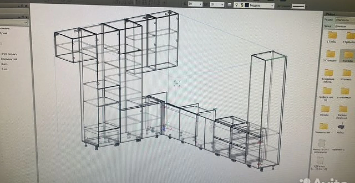 Кухня на заказ с 3D макетом, изготовление за 7-15 дней