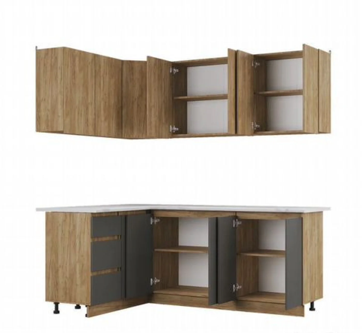Угловая кухня IKEA 1,4х1,4м и 1,4х2м от производителя