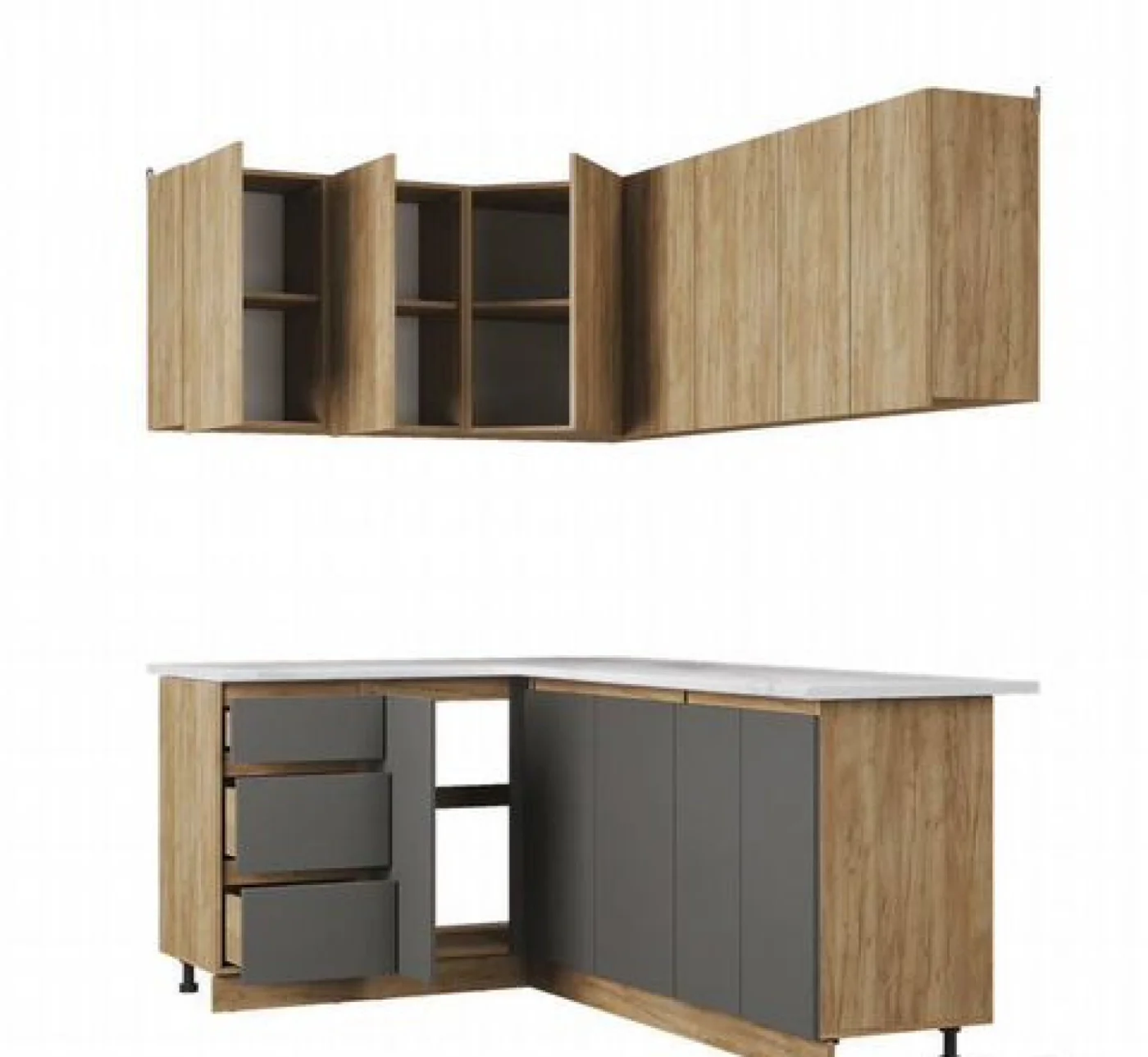 Угловая кухня IKEA 1,4х1,4м и 1,4х2м от производителя